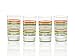 Fiesta Multi-Color Stripe Glassware, 7-Ounce Juice Glass, Set of 4