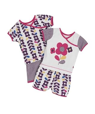 Purple Shortie Pyjamas - 2pk