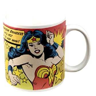 Childrens Toyshop  Kitchen & Housewares : WONDER WOMAN WORSHIP COFFEE MUG