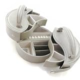 Coffret &agrave; bijoux "Yin Yang" gris taupe