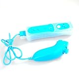Remote Controller + Nunchuck Combo Blue for Wii