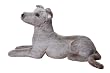 SILVER GREYHOUND DOG PLUSH TOY 19" L
