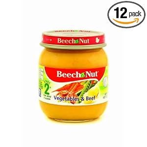 Beech-Nut Vegetables and Beef Stage 2, 4 Ounce Jars (Pack of 12) by Beech-Nut