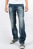 Rock Revival - Mens Steven Straight Leg Jeans: Wash T19, Size: 32, Color: Denim