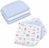 Gerber 6 Pack Print & Solid Terry Burpcloth - Boy