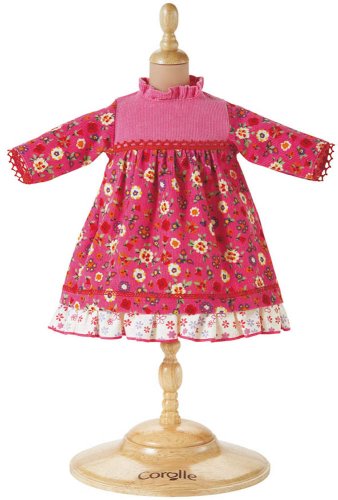 Childrens Toyshop  Toys : Corolle - classical doll 42cm -  Ruffle neck flowered dress