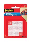 Scotch Foam Mounting Removable Squares, 1/2 x 1/2 Inch, 64 Pack (108-SML)