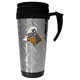 Purdue Boilermakers Diamond Plate Travel Mug - NCAA College Athletics Fan Shop Accessories
