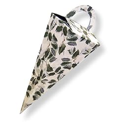 Vintage Holly - Icicle Shaped Favor Boxes (set of 6)
