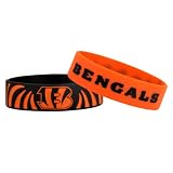 Forever Collectibles NFL Cinncinnati Bengals Bulky Bandz Bracelet 2-Pack
