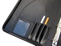A4 Black Conference Folder Binder Organiser Zipped Model 827