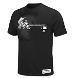 MLB Florida Marlins Authentic Collection Change Up Short Sleeve Basic Tee Men's
