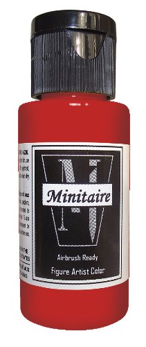 Badger Air-Brush Company, 2 Ounce Bottle Minitaire Airbrush  Ready, Water Based Acrylic Paint, Scorching Red