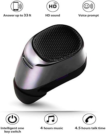 Mini Bluetooth Headset V4.1 Wireless Invisible In-ear Earbud Headphones With MIC Support A2DP Hands-free Calling For Most Bluetooth-enable Devices