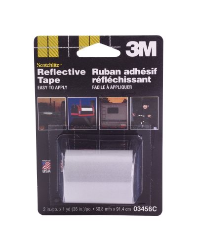 3M Scotchlite Reflective Tape, Silver, 2-Inch by 36-Inch
