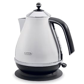 De'Longhi Icona KBO3001.PW Jug Kettle, 3kW (Pearl White)