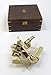 8" Brass Astrolabe w/ Wooden Box: Nautical Sextent