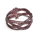 Glass Beads Lavender Cuff "Twist and Shout Cuff [Lavender]" -Fair Trade Gifts