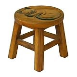 Handmade Sleeping Kitten Design Stool