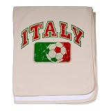 Baby Blanket Petal Pink Italy Italian Soccer Grunge - Italian Flag