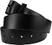 Black Esquire Full Grain Genuine Leather Snap On Belt