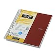 Five Star Wirebound 5-Subject 8-Pocket Notebook, College Ruled, 11X8-1/2, 200 Sheets (MEA06208)