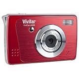 Vivitar ViviCam X025 10.1MP 4x Digital Zoom HD Camera (Strawberry) - One Touch Sharing!