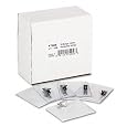 Advantus ID Badge Holder with Clip, Horizontal Orientation, 4 x 3 Inches, Pre-Punched, Clear Vinyl, Box of 50 (AVT75456)