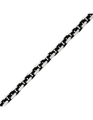 Sterling Silver 5.6mm Antiqued Cable Bracelet - 8.5 Inch