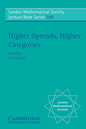 Higher Operads, Higher Categories (London Mathematical Society Lecture Note Series)