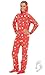 Footed Pajamas - Holly Jolly Christmas Kids Hoodie One Piece