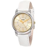 Timex Womens T2N6829J Style Chic White Metallic Lea