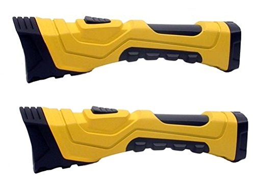 Dorcy 41-4750 CyberLight Weather Resistant LED Flashlight with Nylon Lanyard and TrueSpot Reflector, 190-Lumens(Yellow 2-Pack) Includes 2 neck straps