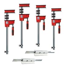 Bessey KRX2440 K Body REVO Fixed Jaw Parallel Clamp Kit Includes: 2-24-inch, 2-40-inch K Body Clamps and 2-KBX20 Extenders