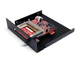 StarTech.com 3.5-Inch SATA to CompactFlash SSD Adapter Card for 3.5 Drive Bay Computer Memory 35BAYCF2SAT