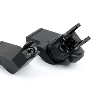 VENOM TACTICAL EXCLUSIVE AR15 AR 15 Front and Rear 45 Degree Rapid Transition BUIS Backup Iron Sight