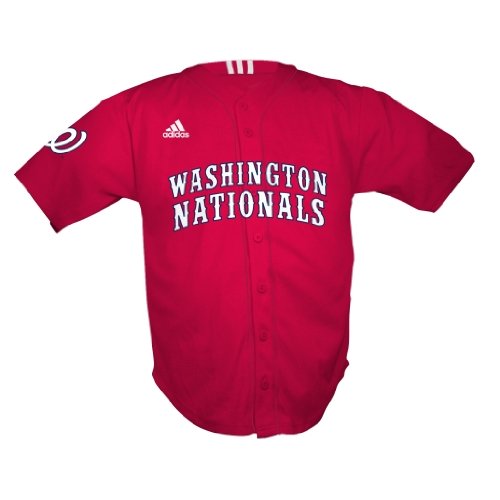 MLB Infant/Toddler Boys' Washington Nationals Screen Print Baseball Jersey (Red, Large/4T)