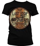 Last Stop Motorcycle Repair Juniors Biker T-shirt, Vintage USA Choppers Since '69 Juniors Shirt