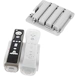 GTMax Wii Fit Balance Board Rechargeable Battery with Cable + Remote Contro ....