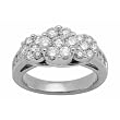 14K White Gold Diamond Ring - 1.50 Ct.