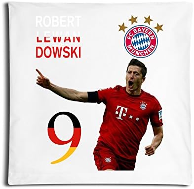 DJDO Robert Lewandowski Pillow Case Cushion Pillow Cover 45Cm*45Cm One Size (One Side)