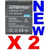 2x NP-FT1 Batteries for Sony Cyber-shot DSC-T9 DSC-T10 L1 DSC-TX1 & More!