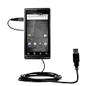 Classic Straight USB Cable for the Motorola DROID with Power Hot Sync and Charge capabilities - Gomadic Brand w/ TipExchange Technology