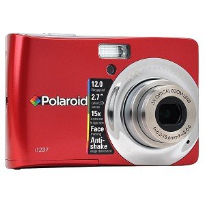 Polaroid CIA-1237R 12.0 Megapixel Digital Camera with 2.7-inch LCD Display (Red)