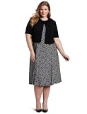 Jessica Howard Women's Plus-Size Paisley Jacket Dress