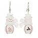 Pack of 10 Pairs of MLB St. Louis Cardinals Snowman Baseball Earrings