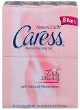 Caress Original Formula Moisturizing Body Bar, Natures Silk, 4.75-Ounce Bars in 8-Count Packages (Pack of 3)
