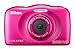 Nikon COOLPIX S33 Waterproof Digital Camera (Pink) - International Version