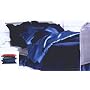 NEW SATIN COMFORTER - REVERSIBLE, FULL/QUEEN, NAVY BLUE