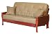 Big Tree Furniture Brewster Full Size Futon Sofa Sleeper Set with 2 Matching Pillows